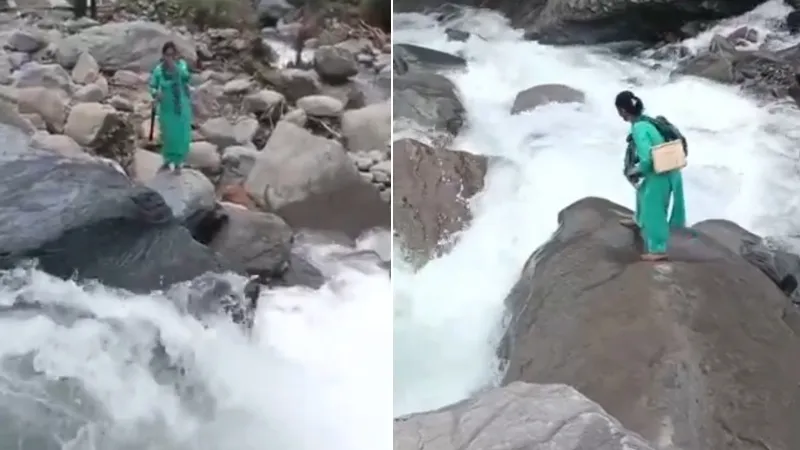 مشهد بطولي.. ممرضة تعبر النهر لإنقاذ رضيع (فيديو)