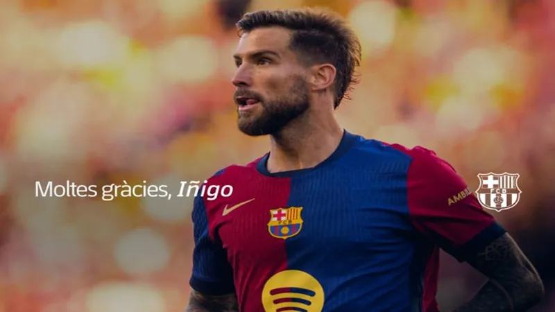 رسميًا.. برشلونة يودع إنييغو مارتينيز قبل انتقاله إلى النصر السعودي