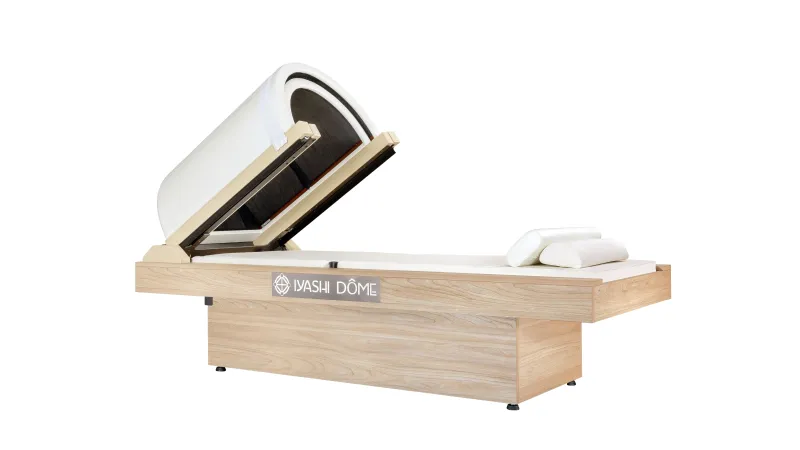 الساونا اليابانية Iyashi Dome تحرق 600 سعرة في نصف ساعة (فيديو)