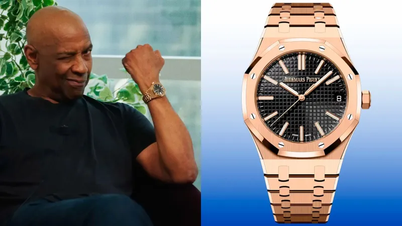 لقطة طريفة.. Denzel Washington يخطف ساعة Royal Oak من A$AP Rocky (فيديو)