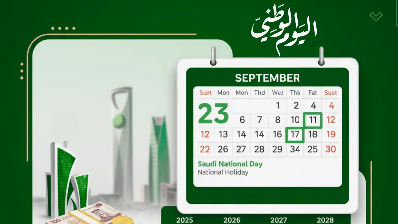 البنك المركزي يحدد إجازة اليوم الوطني للبنوك وجدول الإجازات لأربع سنوات