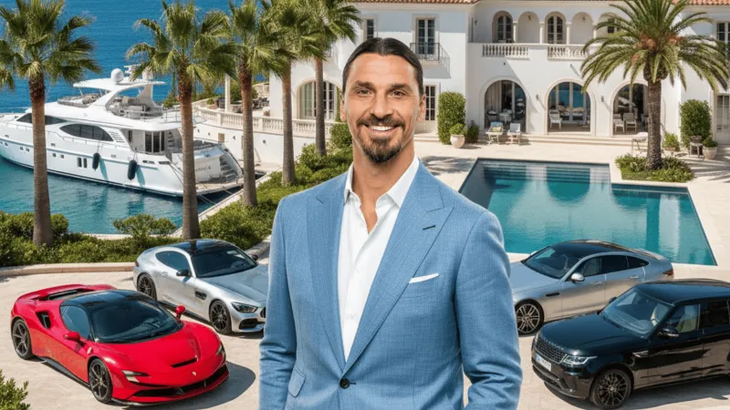 ثروة زلاتان خارج الملاعب.. أسطول سيارات وفيلات ويخوت فاخرة