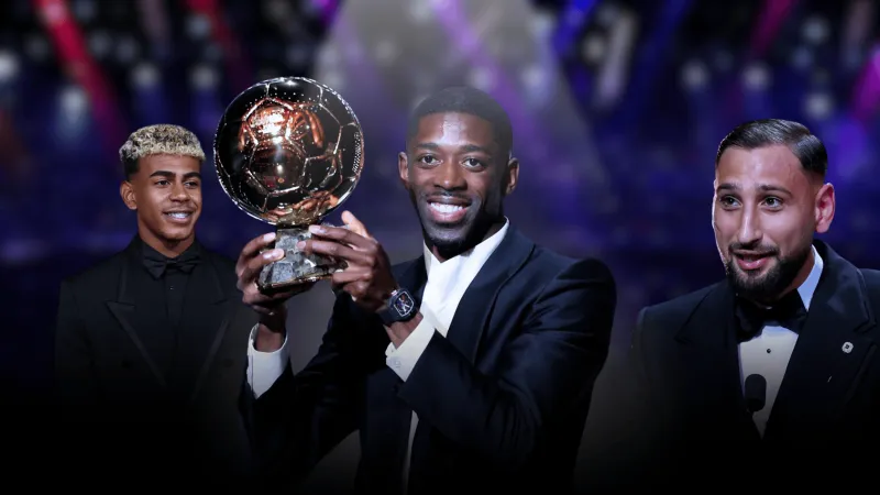 إطلالات كلاسيكية لنجوم كرة القدم في حفل الكرة الذهبية