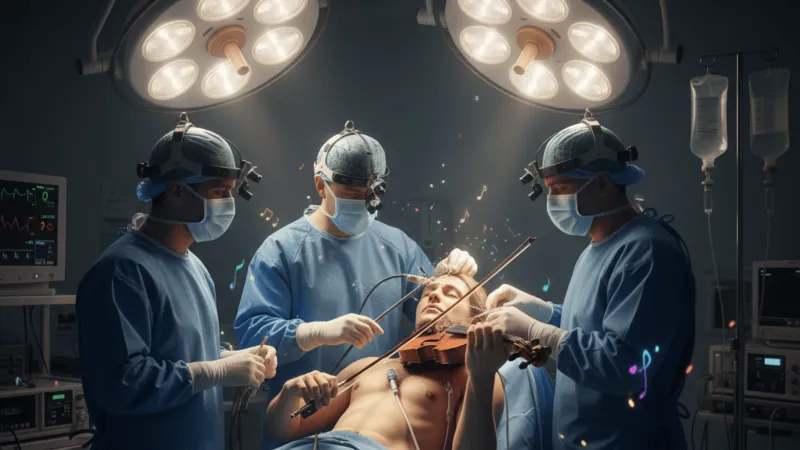 عزف الغيتار ينقذ دماغ أب خلال إزالة ورم دماغي نادر (فيديو)