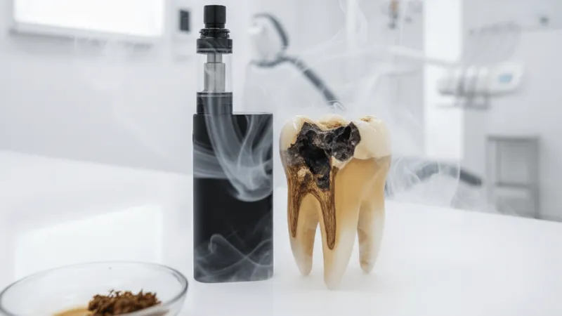 أضرار التدخين الإلكتروني.. طبيبة تكشف خطرًا جديدًا على الأسنان