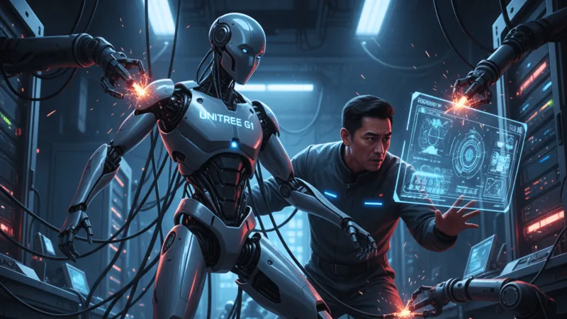 مهندس صيني يختبر الروبوت البشري Unitree G1 بطريقة مثيرة للجدل (فيديو)