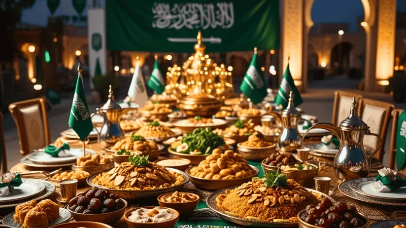 نكهاتنا التراثية.. أطباق تتصدر الاحتفال في اليوم الوطني السعودي الـ 95