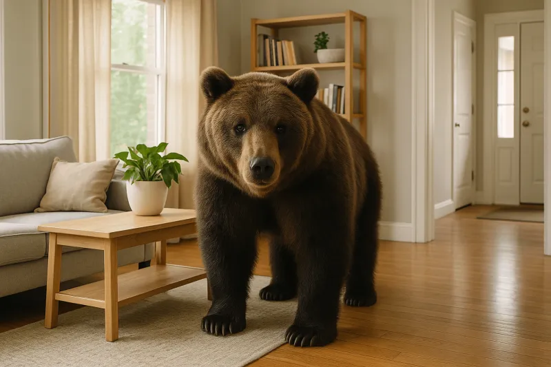 لحظات لا تُنسى: مراهقة تنجو من مواجهة دب داخل منزلها بأعجوبة (فيديو)