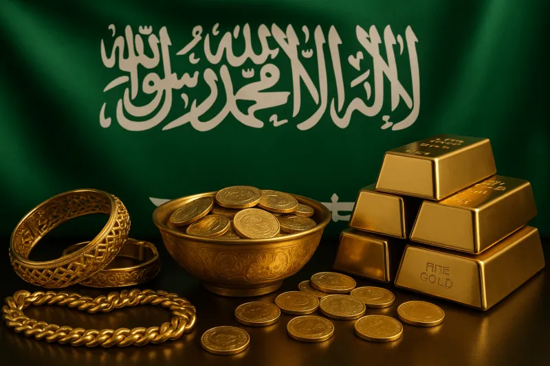 ارتفاع أسعار الذهب في السعودية اليوم 23 سبتمبر