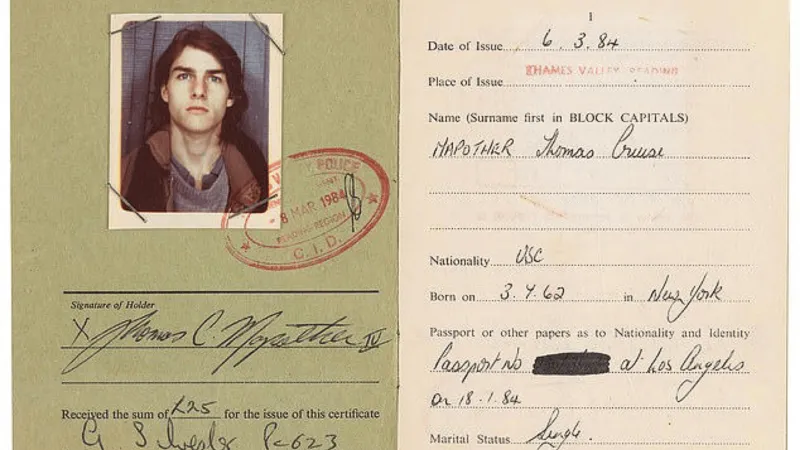 كيف بدأ توم كروز مسيرته؟ وثيقة رسمية تكشف أسراراً مبكرة