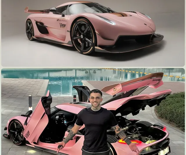  مؤثر يلفت الأنظار بسيارة Koenigsegg Jesko Attack الخارقة الوردية (فيديو)