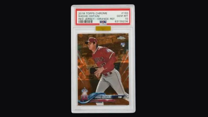 بطاقة نادرة للاعب بيسبول ياباني تُعرض في مزاد سوذبيز بعد إنجاز تاريخي