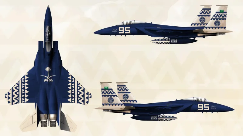 عروض جوية مبهرة تزين سماء الرياض وجدة والخبر في اليوم الوطني الـ95