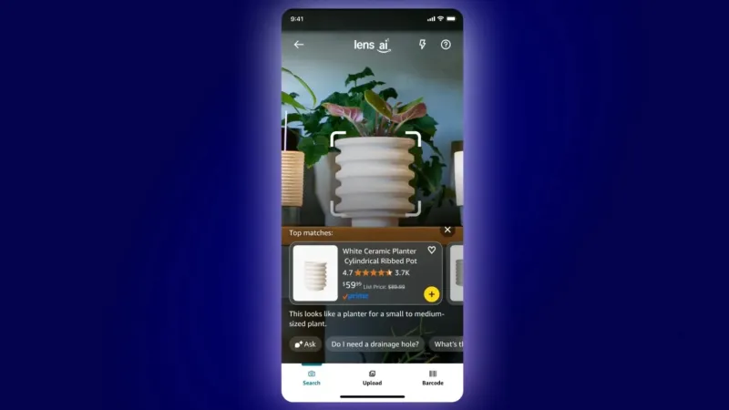 أمازون تطلق Lens Live: للتسوق بالكاميرا مباشرة