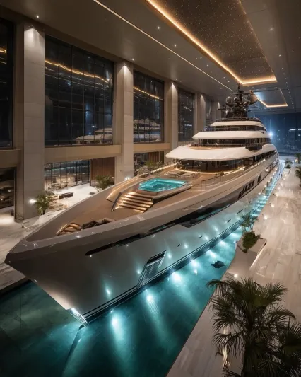 الكشف عن Titan’s Court: يخت بقيمة 1.2 مليار دولار يعيد تعريف الفخامة (صور)