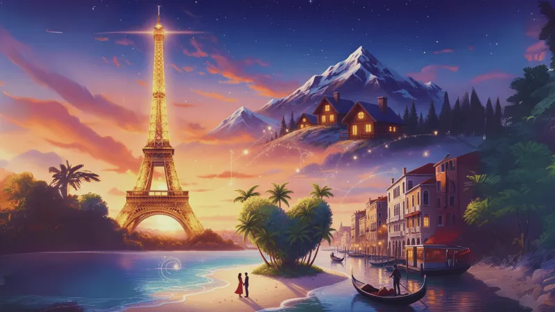 عالم من العشق: أبرز الوجهات السياحية للأزواج