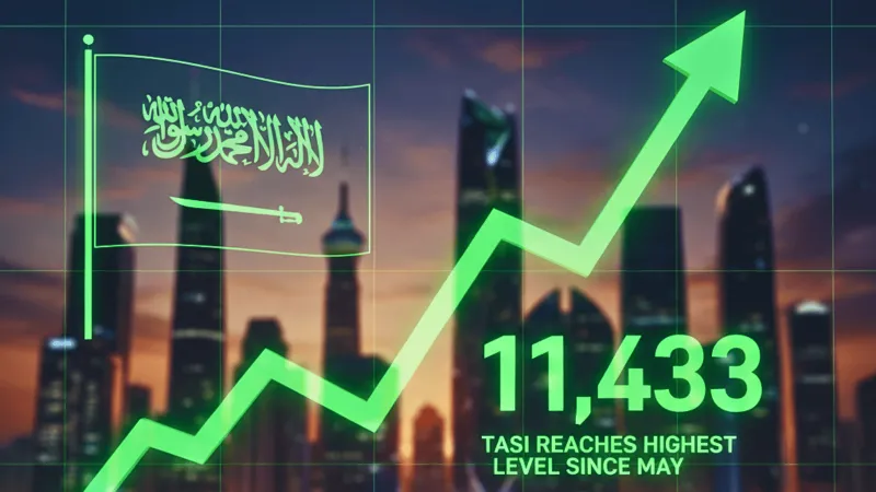 سوق الأسهم السعودي يغلق على مكاسب قوية ويصل لأعلى مستوياته منذ مايو