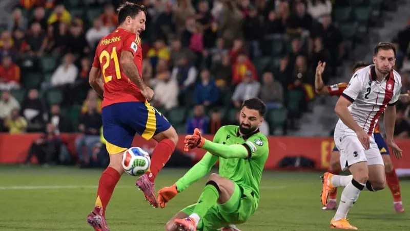 إسبانيا تتخطى جورجيا بثنائية وتقترب من التأهل للمونديال (فيديو)