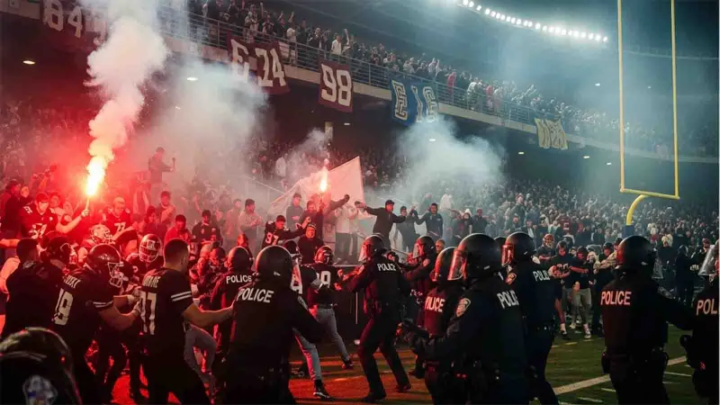 لكمة صادمة من حارس مرمى تشعل أحداث عنف غير مسبوقة في الملعب (فيديو)