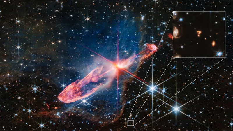 تلسكوب جيمس ويب يلتقط صورًا غير مسبوقة للنفثات الضخمة من الثقب الأسود M87