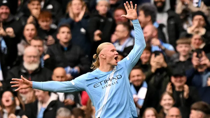 هالاند يعادل رقم رونالدو ويقود مانشستر سيتي للفوز على فياريال بثنائية نظيفة (فيديو)