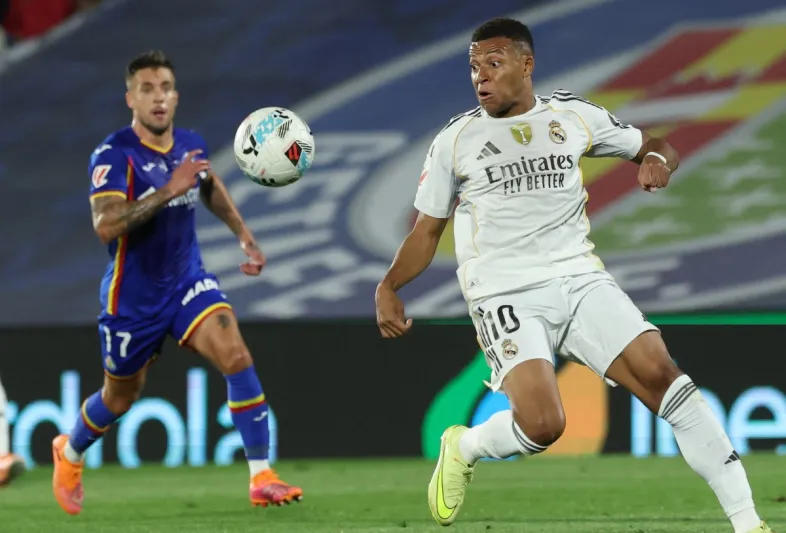 بعد هدفه في خيتافي.. كم عدد أهداف مبابي مع ريال مدريد؟