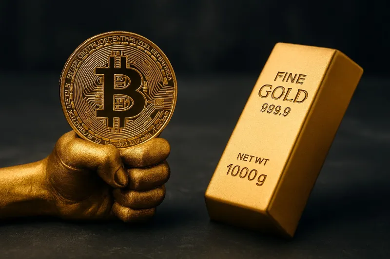 الذهب يسرق الأضواء من البيتكوين في عام التحولات الكبرى