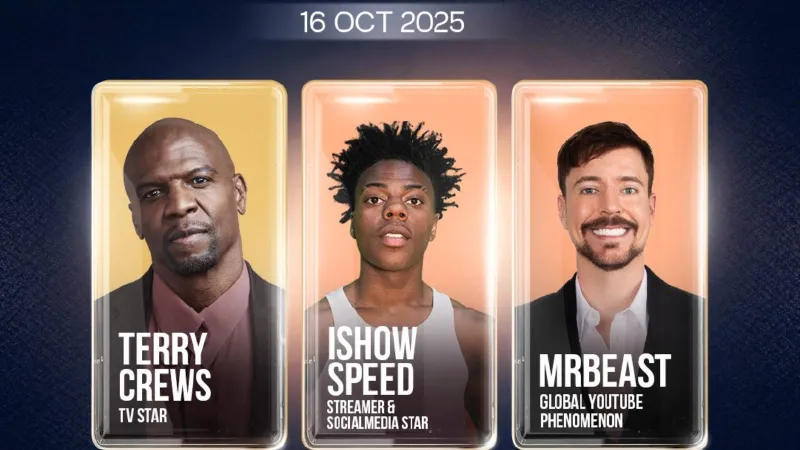 نجوم عالميون في جوي فوروم 2025.. بينهم IShowSpeed وتيري كروز