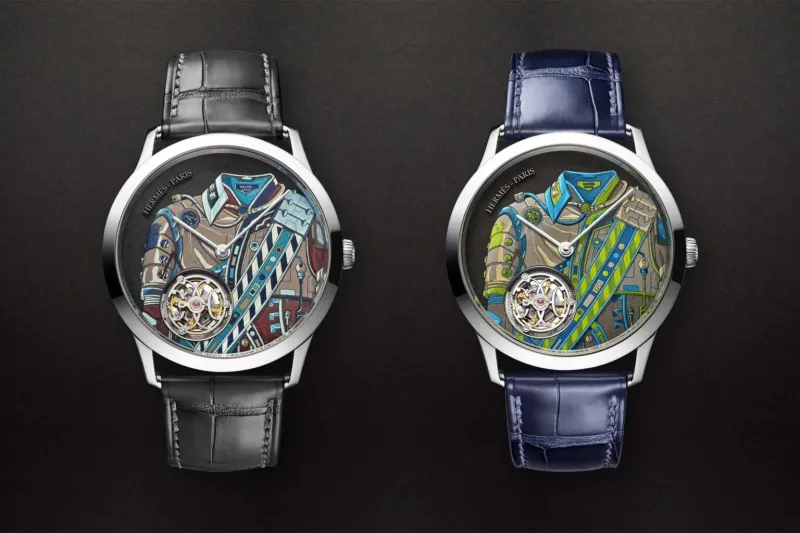 تحفة زمنيّة جديدة تدق ناقوس الفخامة: Slim d’Hermès Neo Brandebourgs من هيرميس