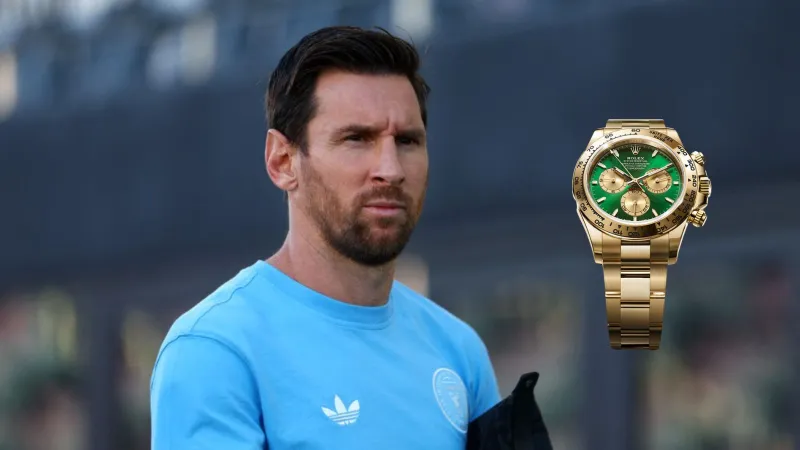 ميسي يتألق في معرض الساعات العالمي بقطعة نادرة من رولكس