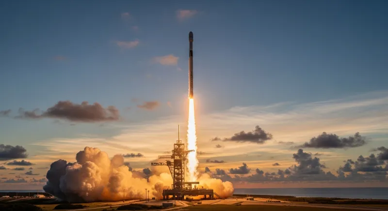 سبيس إكس فالكون 9 يُحطم رقمًا قياسيًا جديدًا في 2025