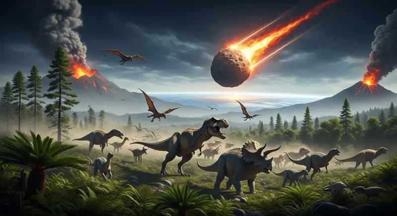 دراسة حديثة تحسم الجدل: الكويكب وحده وراء انقراض الديناصورات