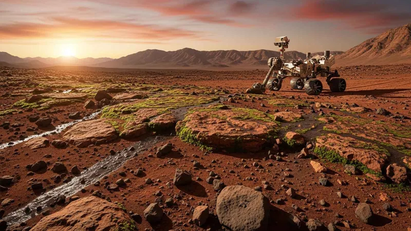 هل يُخفي جليد المريخ سر الحياة؟ اكتشاف علمي مدهش داخل دوامة الكوكب القطبية