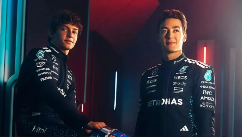 مرسيدس تعلن رسميًا استمرار راسل وأنتونيلي في موسم 2026