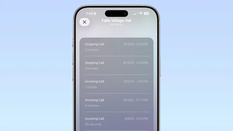 من مزايا iOS 26: كيفية عرض تاريخ المكالمات بالكامل على الآيفون 
