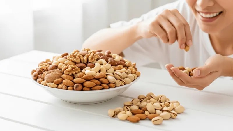 هل المكسرات تعيق خسارة الوزن؟ الدراسات الحديثة تكشف الحقيقة المدهشة
