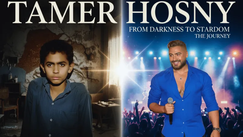 تامر حسني يروي قصة طفولته ويبعث رسالة تحفيزية مؤثرة لجمهوره