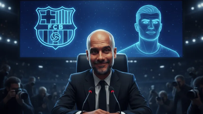  غوارديولا يرد بسخرية على شائعات انتقال هالاند إلى برشلونة