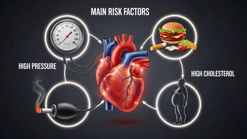 دراسة تكشف 4 عوامل رئيسية للنوبات القلبية والسكتات