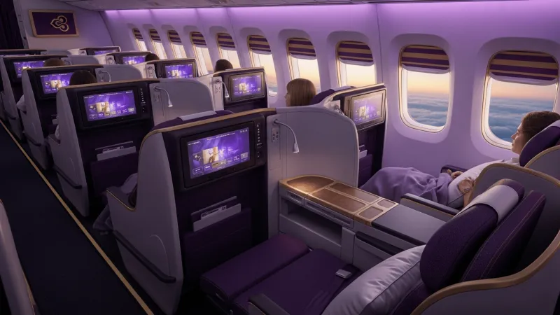  الخطوط التايلاندية تكشف عن الرفاهية.. أول أسرّة مسطحة في الدرجة الاقتصادية