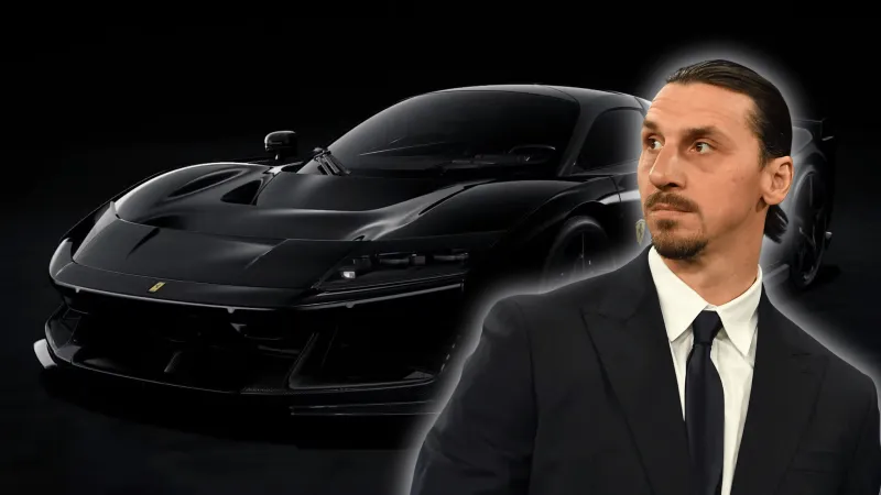 زلاتان يحتفل بعيد ميلاده بسيارة فيراري F80 بقوة 1200 حصان