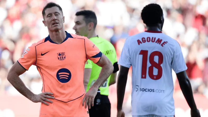 برشلونة يحسم قراره بشأن ليفاندوفسكي.. هل سيرحل أم سيبقى؟