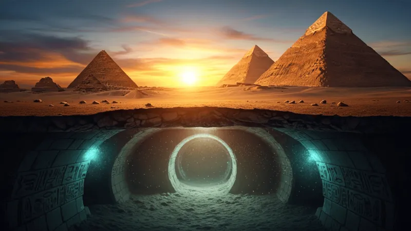أنفاق سرية أسفل أهرامات الجيزة تكشف لغزًا من العالم السفلي المنسي.. ما الحقيقة؟