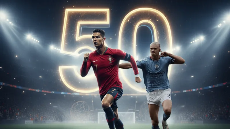 هالاند يطارد إنجاز رونالدو التاريخي.. من يصل أولًا إلى 1000 هدف؟ (فيديو)