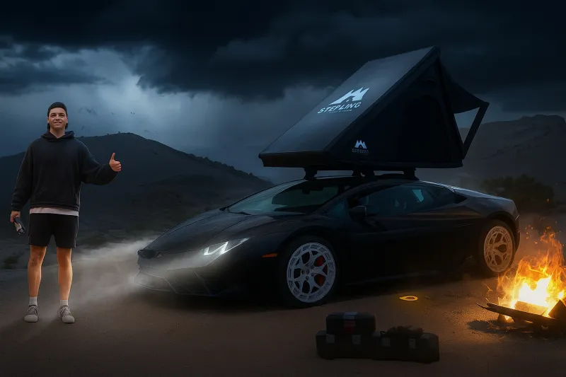 مغامرة تنقلب رأسًا على عقب.. لامبورغيني تغرق في رمال يوتا! (فيديو)