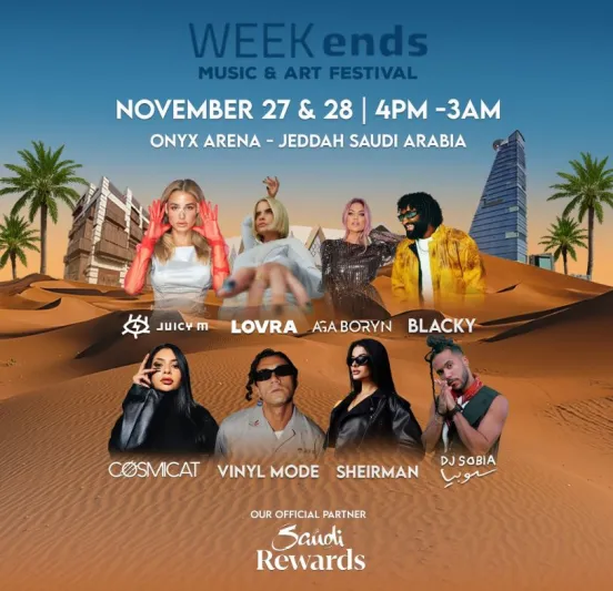 جدة تستعد لليلتين فنيتين نابضتين.. ويكندز يعود بعروض عالمية