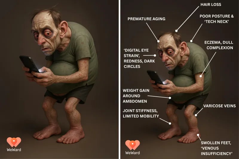 كيف سيبدو الإنسان عام 2050 بسبب نمط الحياة الخامل؟