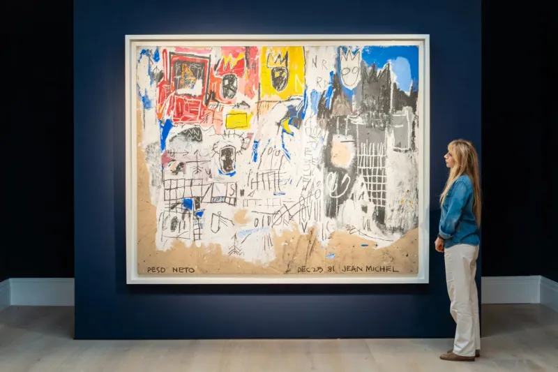 لوحة باسكيات تُسجّل رقمًا قياسيًا في أول مزاد لها