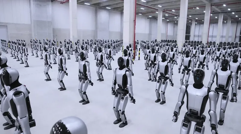 روبوتات UBTECH تُعرض في فيديو مثير يشبه "جيشًا آليًا" بتقنيات متقدمة