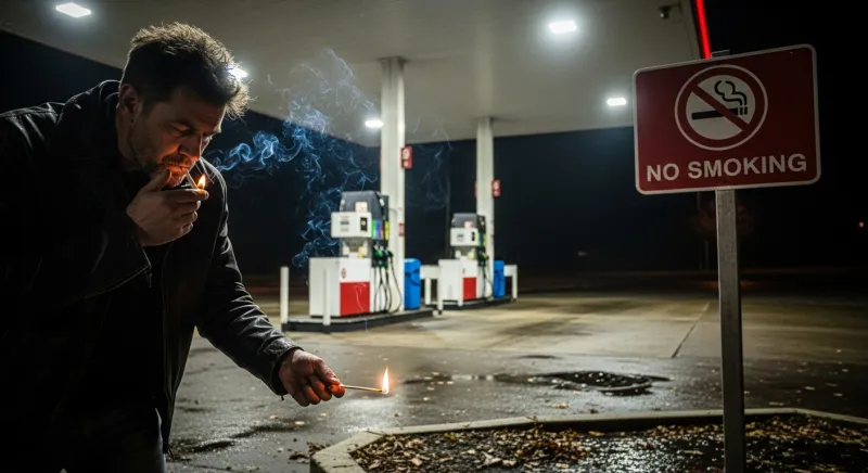  عامل ينقذ محطة وقود برازيلية من كارثة محققة (فيديو)